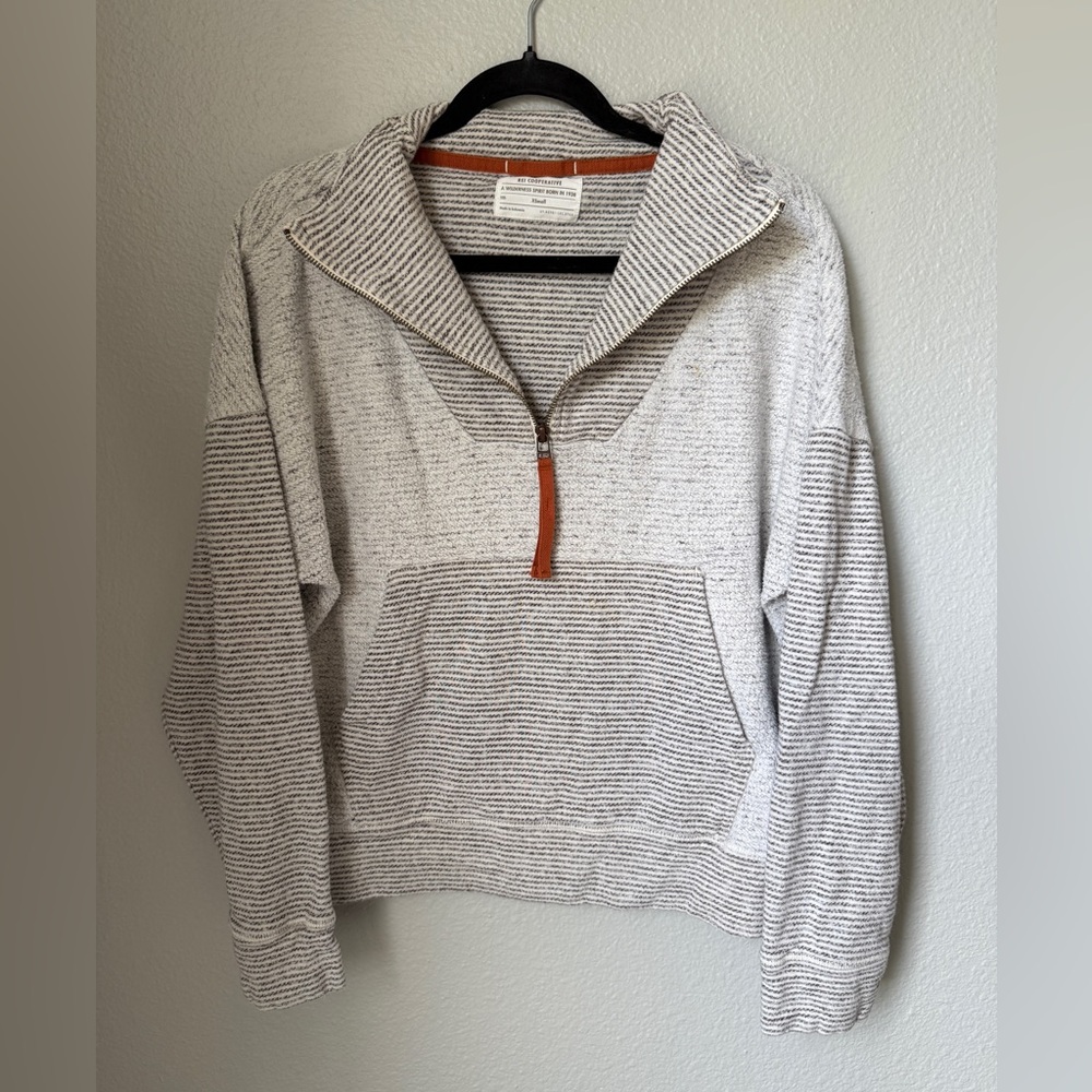REI Rangelands Striped Quarter-Zip Fleece
